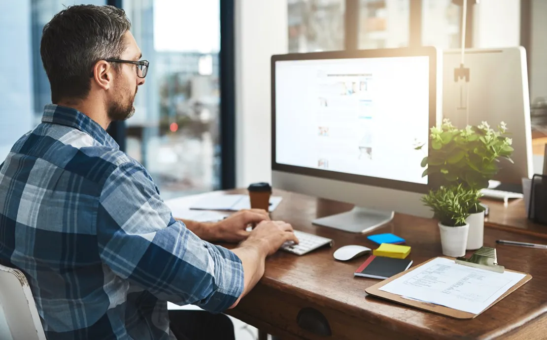 Man At Desk